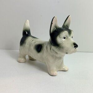 Vtg Porcelain Ceramic Dog Scottish Terrier Scottie Figurine 8”x5”
